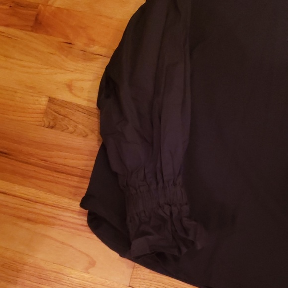 NWT - Black Mix Media Shirt - Picture 2 of 4